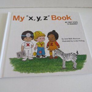 My "x,y,z" Book My First Steps To Reading WHITE BOOK Hardcover Alphabet Series